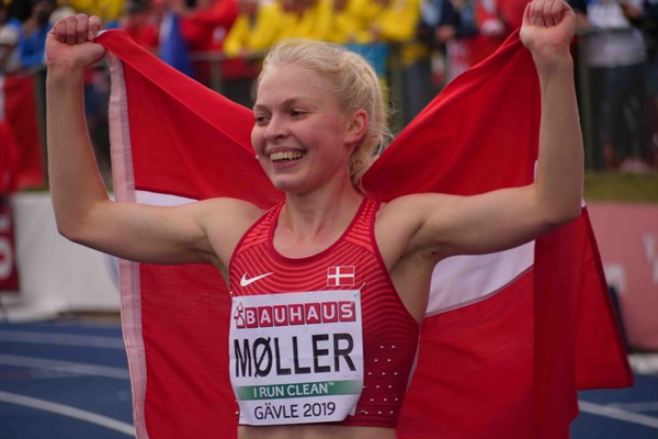 Anna Emilie Møller , EM U23, 1. Plads , Dansk Rekord , 5000m 9